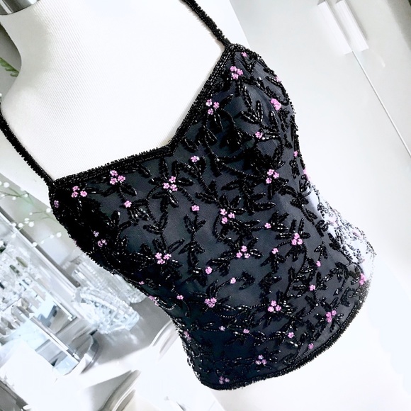 Tank Top Silk Beaded Medium - Picture 9 of 9